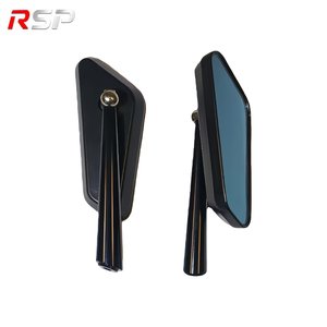 กระจกมองหลังแบบติดตั้งบนมอเตอร์ไซค์  แบบมีสีฟ้าเพชร  ป้องกันแสงสะท้อน  ทำจากอลูมิเนียมอัลลอย สำหรับติดตั้งบนกระบอกเบรกหลักและคลัตช์ - Product Image 4