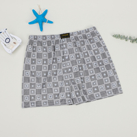 UOKIN-Caleçon boxeur à carreaux pour homme, short d'été décontracté pour la maison, 2024 polyester, nouveauté 100%