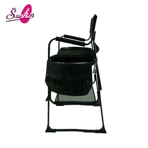 Silla de Salón Plegable, Silla Portátil para Maquillador con Mesa Lateral y Almacenamiento para Salón de Belleza y Barbería - Product Image 4