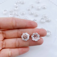 14.5*0.6mm fleur perle casquettes fin capuchon entretoise perles pour la fabrication de bijoux à bricoler soi-même accessoires