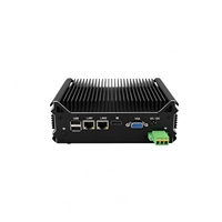 Compacte ventilatorloze pc 12-24V Laag energieverbruik Prijs Intel Core i7 16GB RAM 256GB NVMe Ingebouwde industriële minicomputer