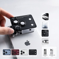 Protection d'objectif d'appareil photo pour iPhone 18 Pro Max avec armure métallique intégrée et verre trempé à revêtement antireflet AR