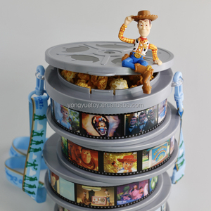 Custom Design <strong>Plastic</strong> Cinema Snack Projector Popcorn <strong>Bin</strong> Buckets Film Tokyo World Resort LED Light up Popcorn Holder <strong>with</strong> <strong>Lid</strong> - Product Image 5