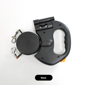 Diseñador creativo 2 en 1 multifuncional luz LED correa para mascotas correa retráctil automática para perros con contenedor - Product Image 6