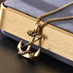 Collar con Colgante de Acero 316L, Martillo de Thor Nórdico, Amuleto Vikingo, Yinyang, Hacha de Guerrero, Cobra, Ancla, Cola de Ballena, para Hombre - Product Image 6