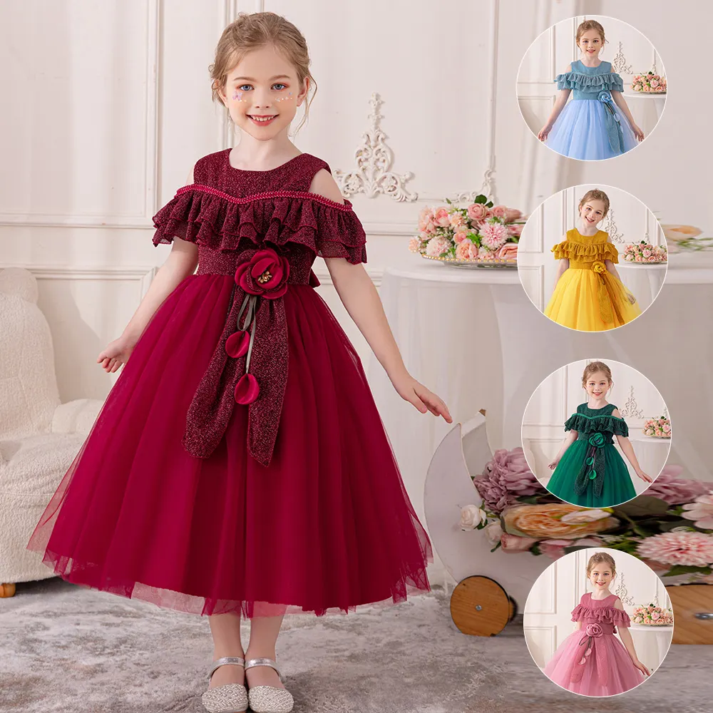 First Holy Communion For Kids Flying Sleeves Party Evening Wedding Flower Girls Dresses