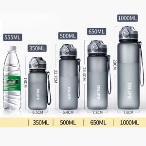 BPA Free 1000ML Sport palestra bottiglie d'<span class=keywords><strong>acqua</strong></span> di plastica 1 litro Fitness bere Sport tritano bottiglia con indicatore di <span class=keywords><strong>tempo</strong></span> - Product Image 5