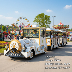 <span class=keywords><strong>Tren</strong></span> Eléctrico sin Rieles <span class=keywords><strong>de</strong></span> 42 Plazas, Autobús Turístico para Parques <span class=keywords><strong>de</strong></span> Atracciones, Zonas Turísticas, Centros Comerciales y Escuelas - Product Image 2