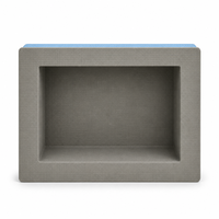 Niche de douche XPS prête à l'emploi, étanche, avec étagère encastrée, certifiée CE SGS REACH, 12x12/12x28 pouces, classe d'incendie B1, garantie 5 ans pour salle de bain