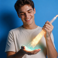 0,75mm LED Endleuchtendes PMMA POF - 2700m/Rolle Transparent Weiß für Faserbeleuchtung