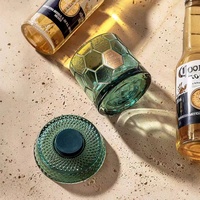 Luxuriöses Goldrandiges Geprägtes Rotierendes Kristallglas Europäischer Stil Bar Cocktailglas