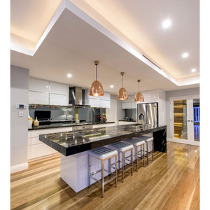 CBMmart-armarios de cocina ajustados de estilo europeo, diseño personalizado, armario de cocina real de madera sólida de lujo - Product Image 4