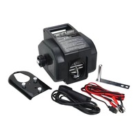 Treuil électrique portable 12/24V pour bateau, capacité 5000lbs, hauteur de levage 10m et télécommande pour usage automobile