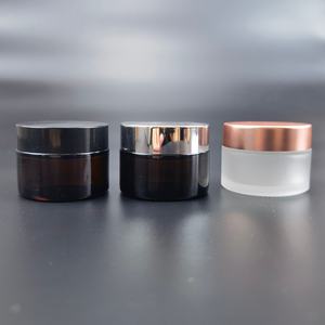 ขวดครีมแก้วใสคุณภาพสูง ขนาด 5 กรัม 10 กรัม 15 กรัม 20 กรัม 30 กรัม 50 กรัม 60 กรัม 100 กรัม พร้อมฝาสีทองดำ - Product Image 3