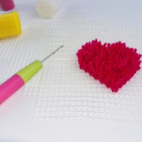 4CT 12CT DIY Latch Hook Teppich-Bastelset 4CT 100% Polyester Leinwand Netzstoff mit Stretch-Funktion Hochzeitswerkzeug für Mädchen