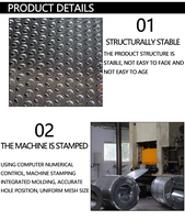 Tôles perforées en acier inoxydable à trous ronds, directement de l'usine, pour filtration industrielle d'eau et d'huile, personnalisables OEM