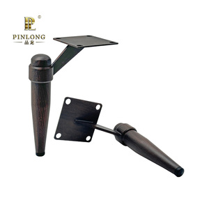 Pinlong Furniture Legs, Metal Hardware, <strong>Bed</strong> and Table Accessories, New Models Launched, L-shaped <strong>Black</strong> <strong>Sofa</strong> Legs - Product Image 1