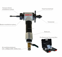 Machine de découpe biseautée de tuyau d'alimentation pneumatique Portable de haute qualité pour la découpeuse d'angle en aluminium de tuyau intérieur OEM/ODM