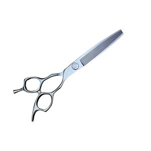 Tijeras de Peluquería Canina de 7 Pulgadas 440C con Dientes Curvos, Acero Inoxidable, Doble Mango, Color Azul Cobalto, Herramientas para Cortar el Pelo de Perros - Product Image 2