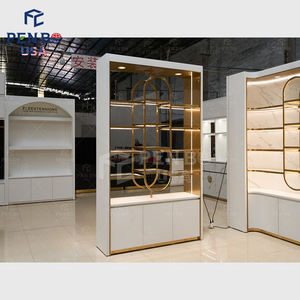 High Quality Modern Wooden Hair Salon <b>Wall</b> <b>Cabinets</b> Professional Barber Chairs Salon Furniture Beauty Salon <b>Display</b> Showcase - Product Image 3