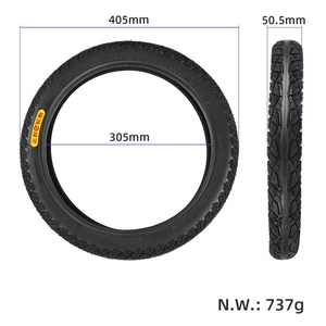 Lốp Ngoài Có Ống Bên Trong 16*2.125(57-305) Cho Xe Đạp Điện 16 Inch 16*2.125 Máy Quay Lốp - Product Image 2