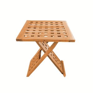 Vintage Solid Wood <strong>Coffee</strong> <strong>Table</strong> Requires No Installation Foldable Portable Saves Space for Living Room Small Square Patio Use - Product Image 3