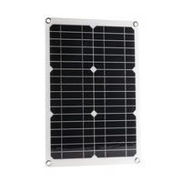 Panneaux solaires monocristallins flexibles imperméables, efficacité de 21%, pour usage domestique, chargeur solaire portable pas cher avec port de sortie USB, voiture, camping-car