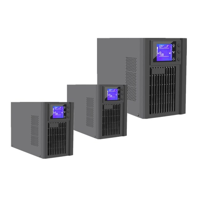 3kVA Single Phase Online UPS Double Conversion Pure Sine Wave High Frequency Backup Power for Server Room Critical Load System