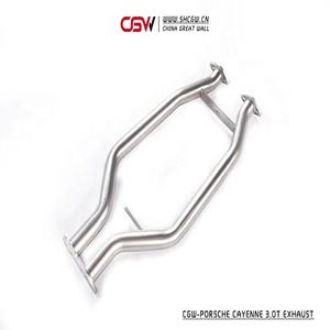 CGW Katup Knalpot Elektrik Baja Tahan Karat Kualitas Terbaik Sistem Knalpot Muffler Catback dan Pipa Depan untuk Porsche Cayenne 958.1 <span class=keywords><strong>3</strong></span>.0T - Product Image 4