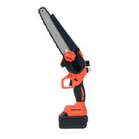 Mini tronçonneuse sans fil portable 21V au lithium de qualité supérieure, 8 pouces, avec lubrification automatique, pour bricolage, utilisation manuelle, OEM, pour la coupe des branches d'arbres en extérieur et au jardin