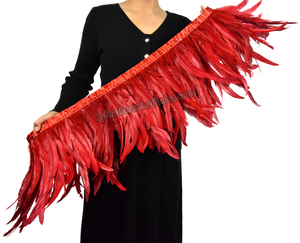 Plumes de coq de 40-45 cm pour artisanat, bricolage, costume, chapeau, accessoire de scène, fête, carnaval, vacances, décoration de mariage - Product Image 2