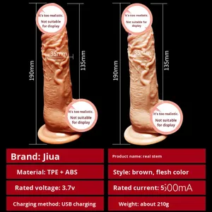 Gerçekçi Yapay Silikon Dildo <span class=keywords><strong>Penis</strong></span> Mastürbatör İtici Kadın Yüksek Hızlı Şişme Bebek Çevre Dostu Yetişkin Ürünü - Product Image 3