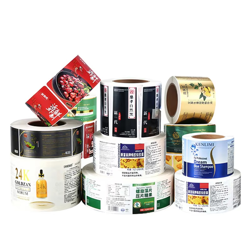 Custom Printed Packaging Adhesive Sticker Printing Sticker Roll Custom Gift Packaging Seal Labels Vinyl Stickers