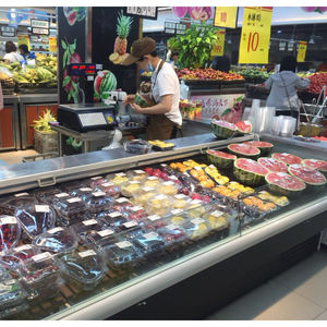 Exhibidor Refrigerado de 2m para Supermercado, Vitrina Refrigerada para Carnes y Mariscos - Product Image 3