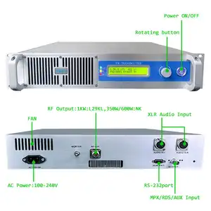 500W FM Diffusé 6 canaux Émetteur Lumière