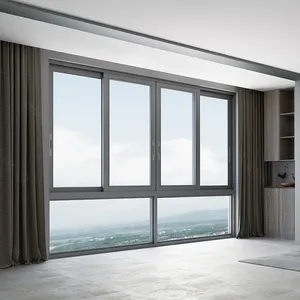 <span class=keywords><strong>Finestre</strong></span> Scorrevoli a Doppio Vetro, Porta Esterna per Patio, Porta Scorrevole in Alluminio Insonorizzata per Balcone - Product Image 4