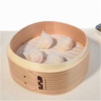 Planches à dim sum en bambou pour cuisson commerciale à deux niveaux, pour cuisson de dim sum, couscous marocain et riz