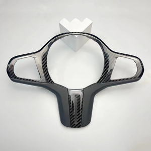 Embellecedor de cubierta de volante Interior de fibra de carbono seco para BMW 3/4/5/6/7 Series G20 G30 G32 G80 G02 F90 F98 X3M X4M - Product Image 3