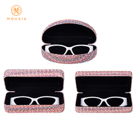 Étui rigide coloré à texture tissée pour lunettes, boîte de protection antichoc pour lunettes de vue et de soleil, compatible OEM et ODM
