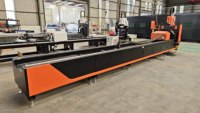 Machine de découpe laser à fibre 1500W, longueur de traitement 6000mm pour tubes carrés et profilés en aluminium de construction