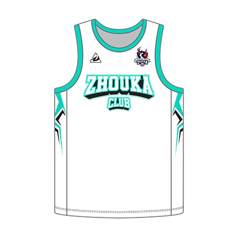 Personalizado nuevo diseño de malla de poliéster de alta calidad sublimación cosido hombres deportes baloncesto uniforme camisetas