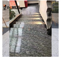 Kunden spezifische natürliche China Spray White Granite Treppen Stufen Stufen Sea Wave White Granite Großhandel Preiser höhung der Treppenstufen