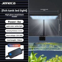 Aquarium, petit bassin rectangulaire en plastique, lumière à clip, économie d'énergie, haute luminosité, lumière LED pour plantes aquatiques, anti-algues