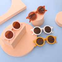 Popular Fashion Design Child Round Handmade Toddler Sunglasses Girl Plastic Baby Round Party Hot Shades Kids Sunglasses