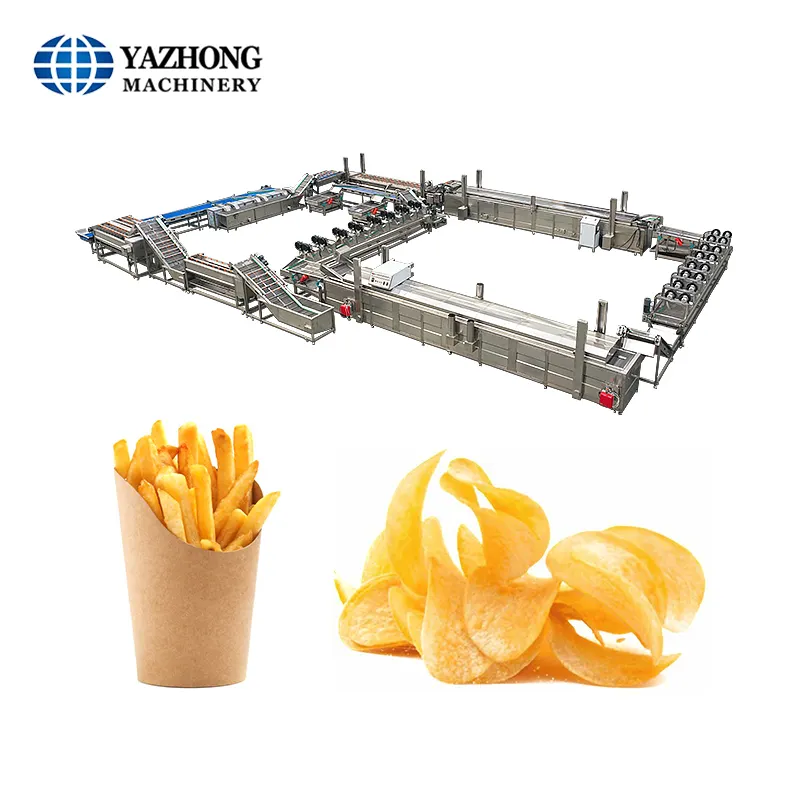 Frozen französisch frites produktion linie automatische kartoffel chips produktion linie