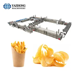 냉동 튀김 생산 라인 자동 감자 칩 생산 라인