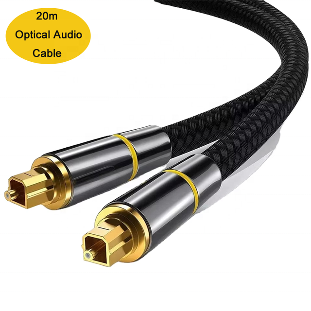 New Product Optical Cable Audio 20m Toslink Optical Cable Digital Audio Sound Fiber Op for Audio and Tv