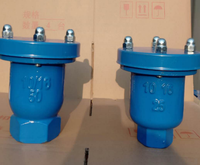 Válvula de Ventilación de Aire de Hierro Fundido Directa de Fábrica, Conexión de Brida, Válvula de Escape de Aire Automática PN10 PN16 para Uso en Tuberías de Agua Municipal