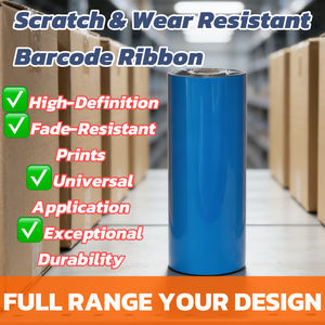 ริบบิ้นถ่ายโอนความร้อน 110 มม.*300 ม. ชนิดแว็กซ์เรซิ่น LC201 พิมพ์คมชัด/ติดทนนาน ใช้ได้กับเครื่องพิมพ์ <span class=keywords><strong>Sato</strong></span>, TSC, Brady - Product Image 1