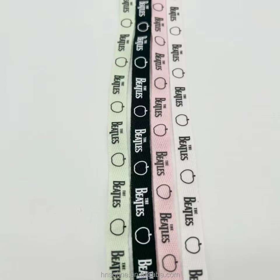 2026 Sofine Hot Sale Support Custom logo Printed Belt Polyester Ribbon Belt Webbing